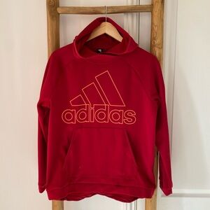 Adidas Women’s Team Issue Logo Hoodie Sweatshirt Maroon Size Large